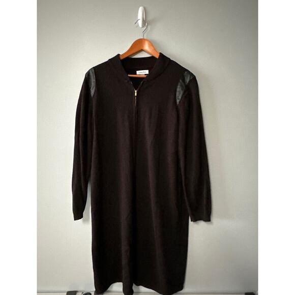 Womens Size 2x Calvin Klein Long Black Cardigan - Picture 1 of 7